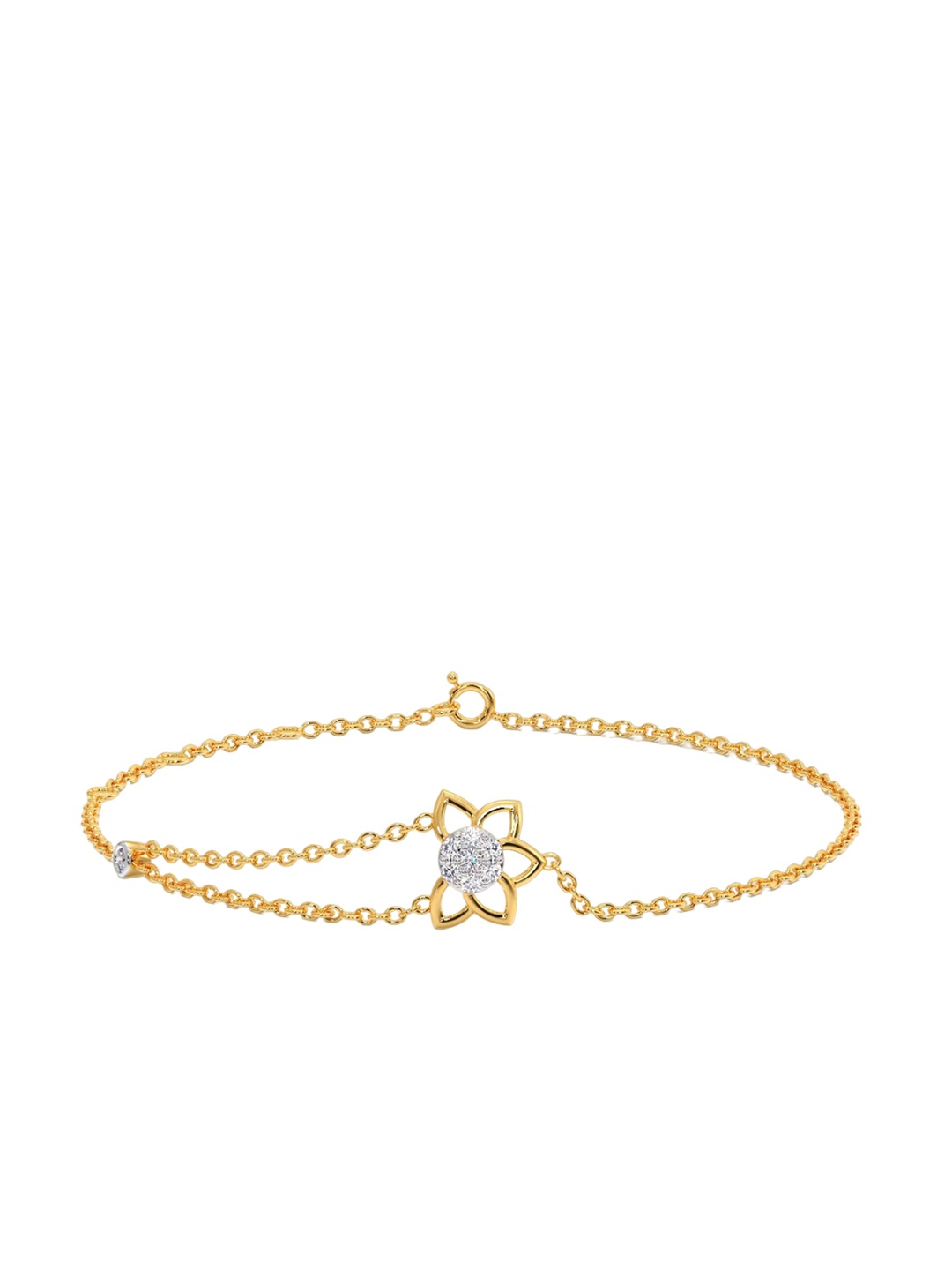 

CANDERE A KALYAN JEWELLERS COMPANY 18KT Gold Diamond Studded Bracelet-2.02 g