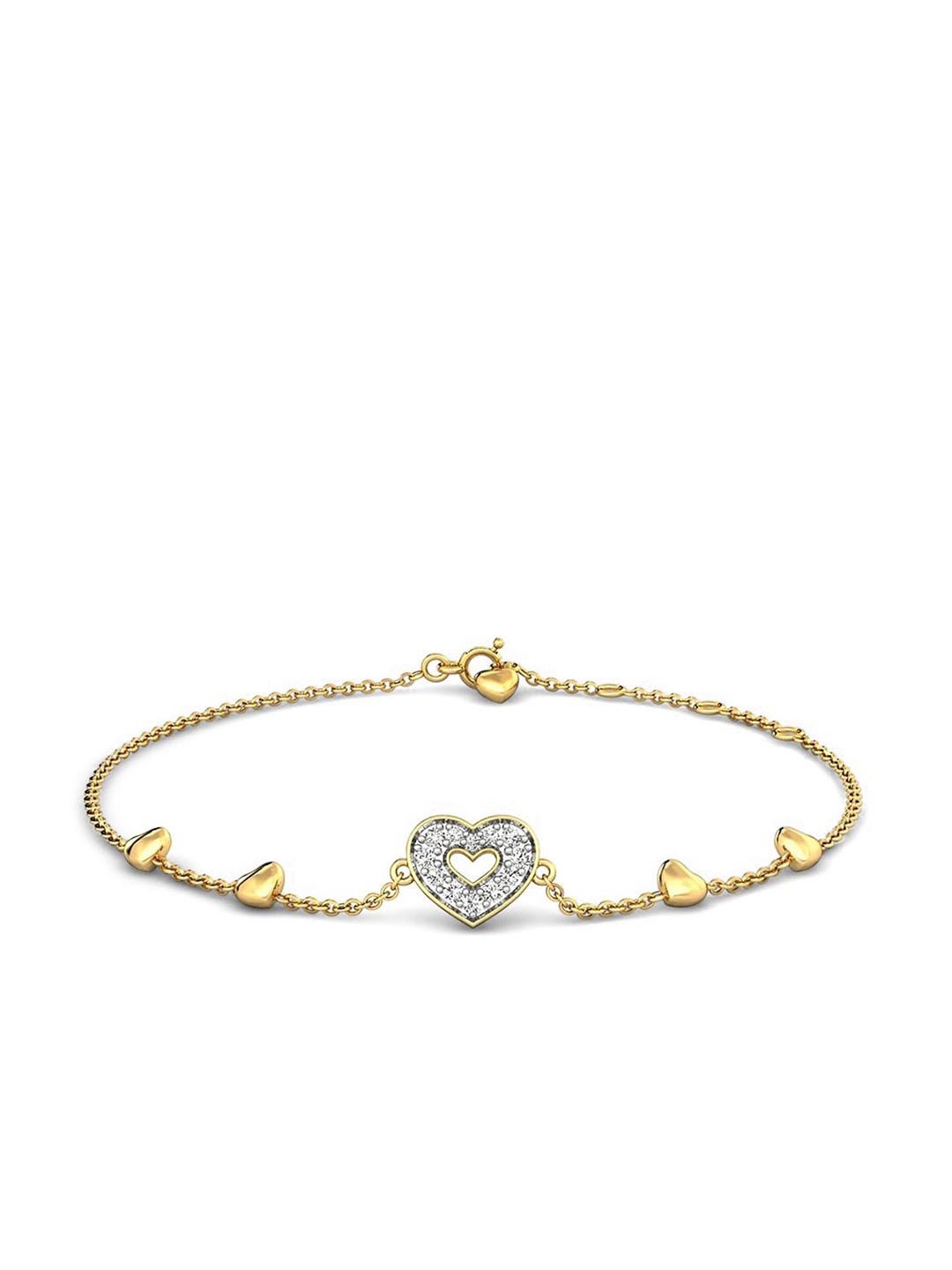 

CANDERE A KALYAN JEWELLERS COMPANY 18KT Gold Diamond Studded Bracelet-2.15gm