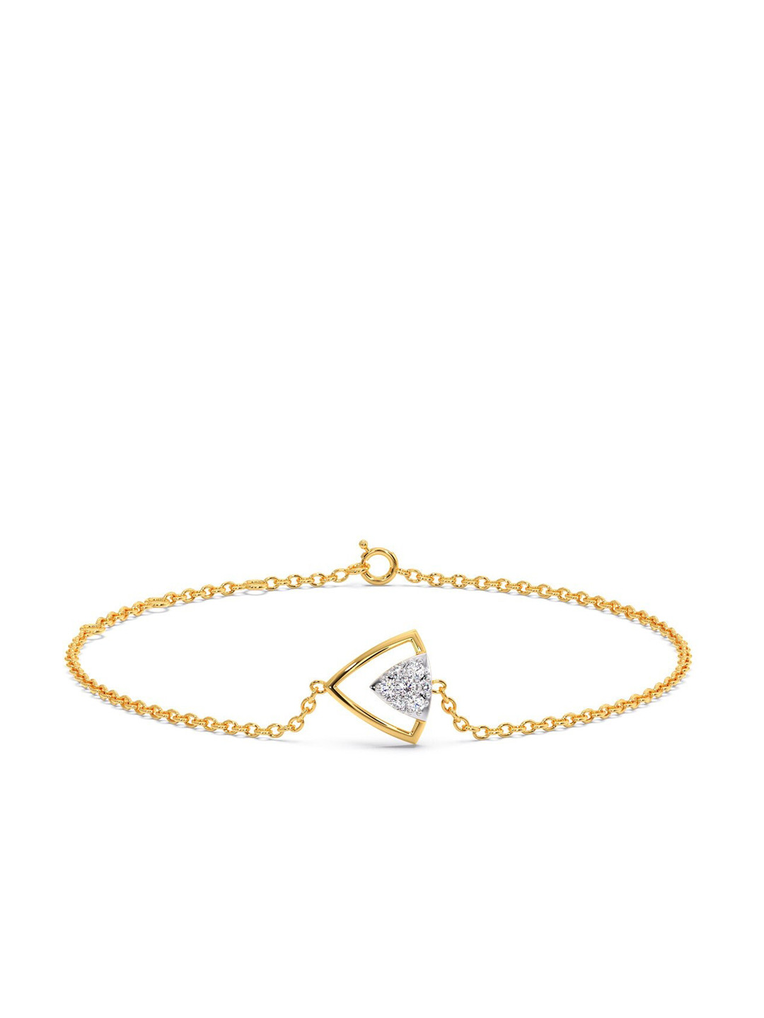 

CANDERE A KALYAN JEWELLERS COMPANY 18KT Gold Diamond Studded Bracelet-2.1 g