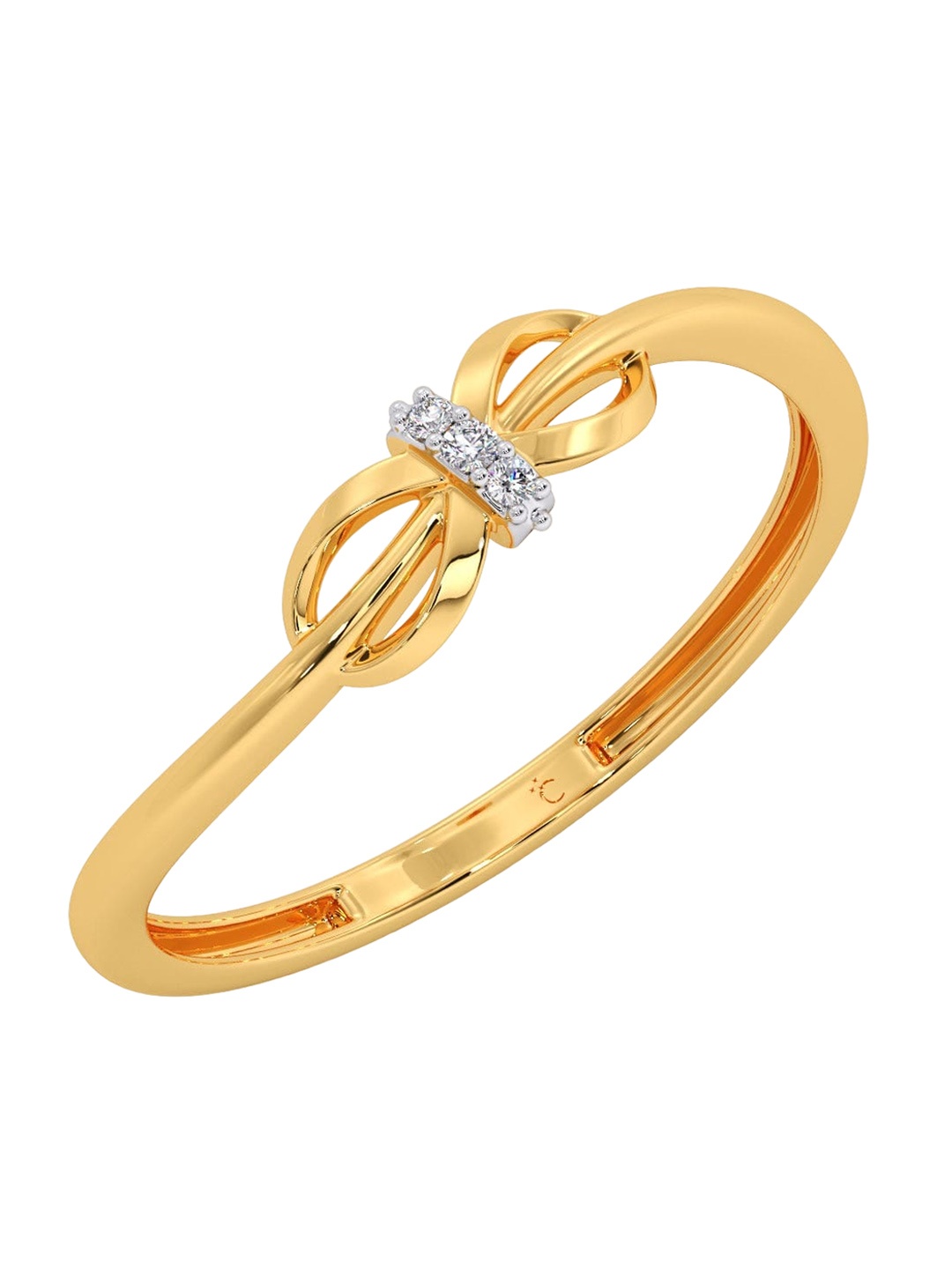 

CANDERE A KALYAN JEWELLERS COMPANY 14KT Gold Diamond Ring -0.94 g