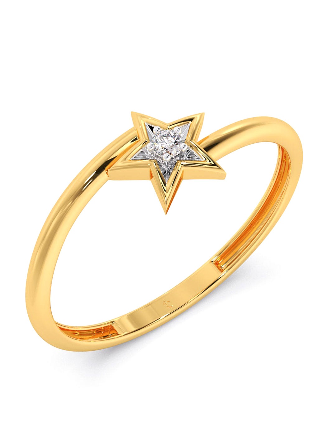 

CANDERE A KALYAN JEWELLERS COMPANY 18KT Gold Diamond Ring -0.97 g