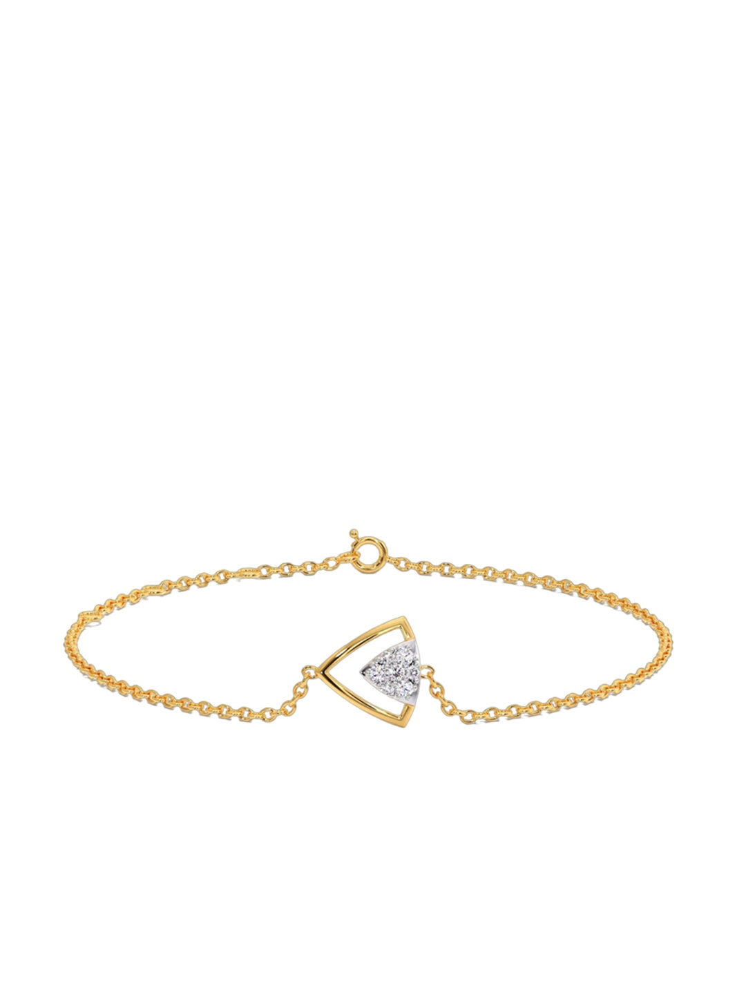 

CANDERE A KALYAN JEWELLERS COMPANY 14KT Gold Diamond Studded Bracelet-1.45gm