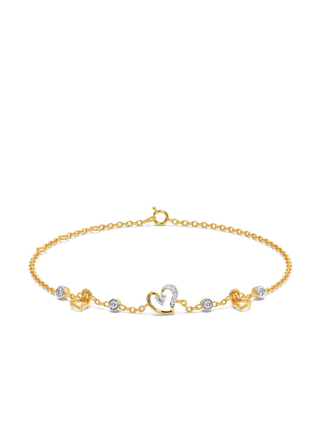 

CANDERE A KALYAN JEWELLERS COMPANY 18KT Gold Diamond Studded Bracelet-1.92gm