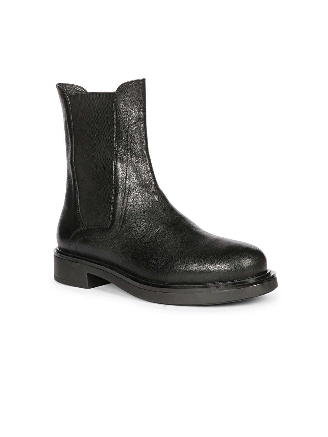

Saint G Women Mid Top Genuine Leather Chelsea Boots, Black