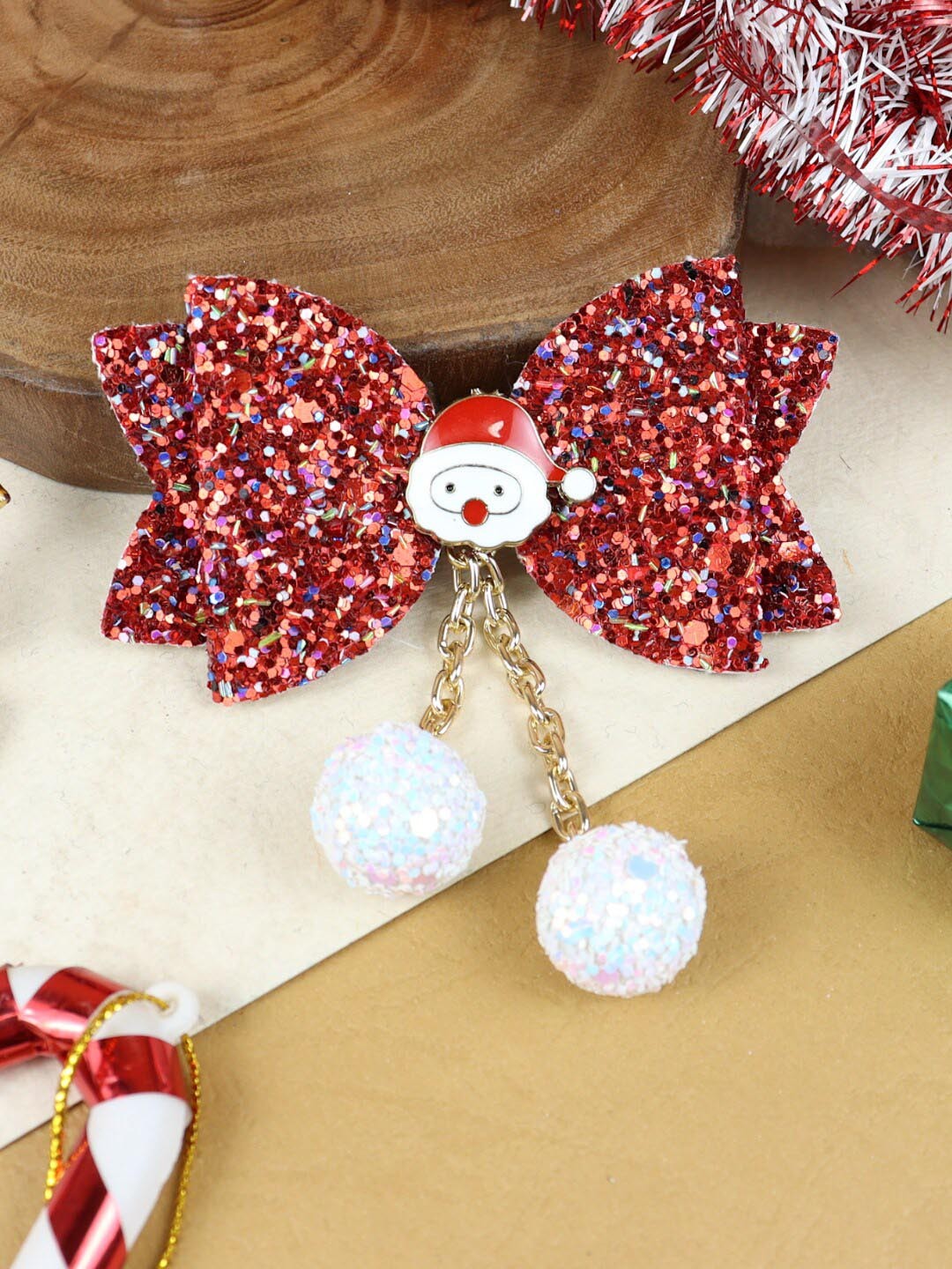 

Asthetika Kids Girls Embellished Alligator Hair Clip, Red