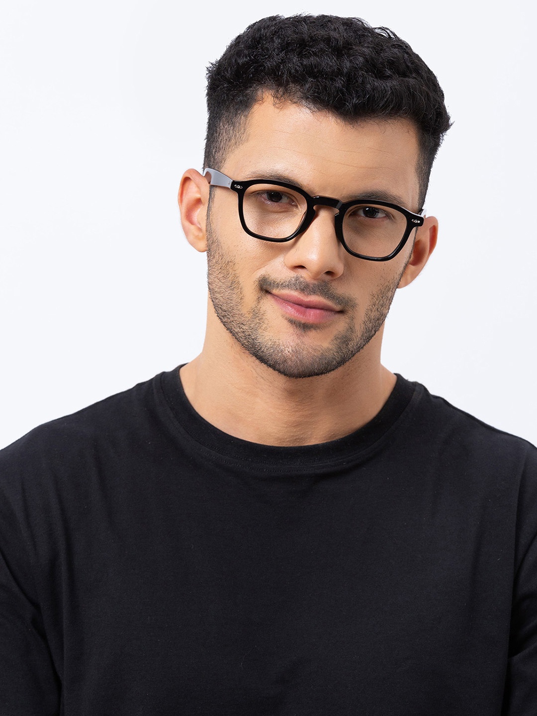 

Shisen Fox NIKO BLACK/CRYSTAL Unisex Eyeglass 46
