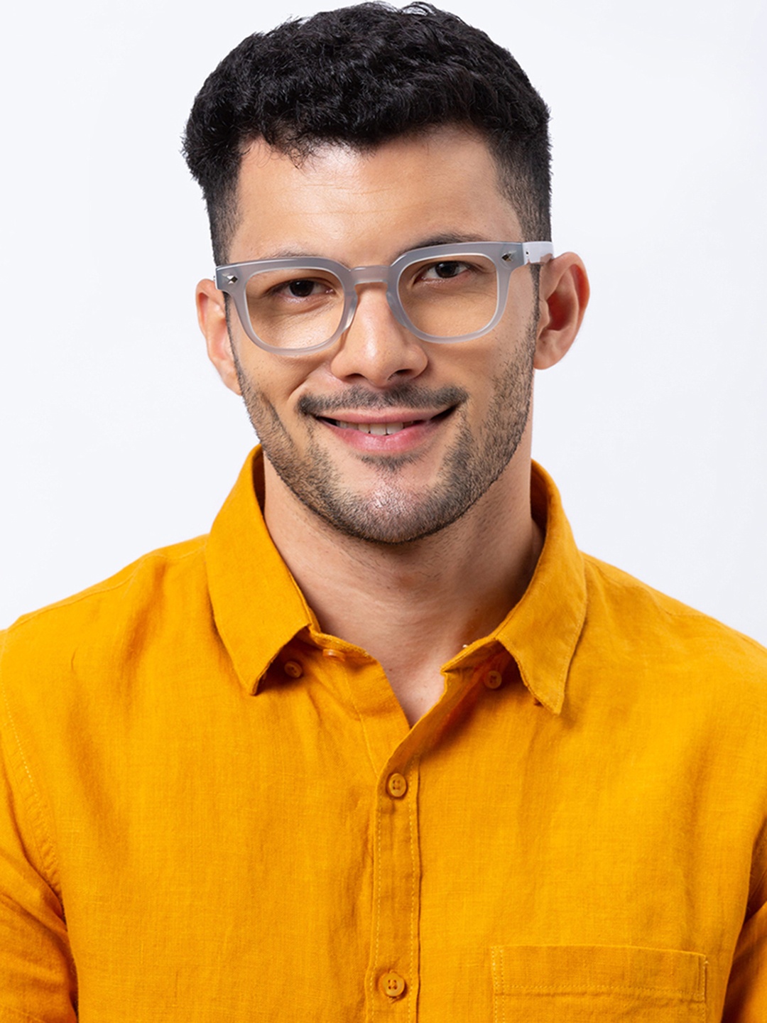 

Shisen Fox OSAKA FROST Unisex Eyeglass 48, Grey