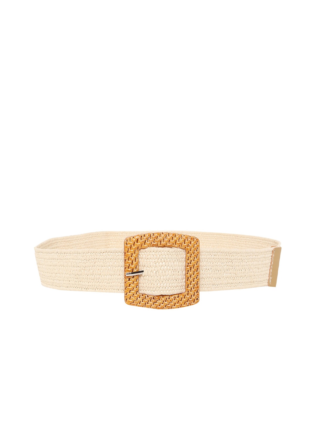 

Zacharias Women Braided Stretchable Belt, Cream