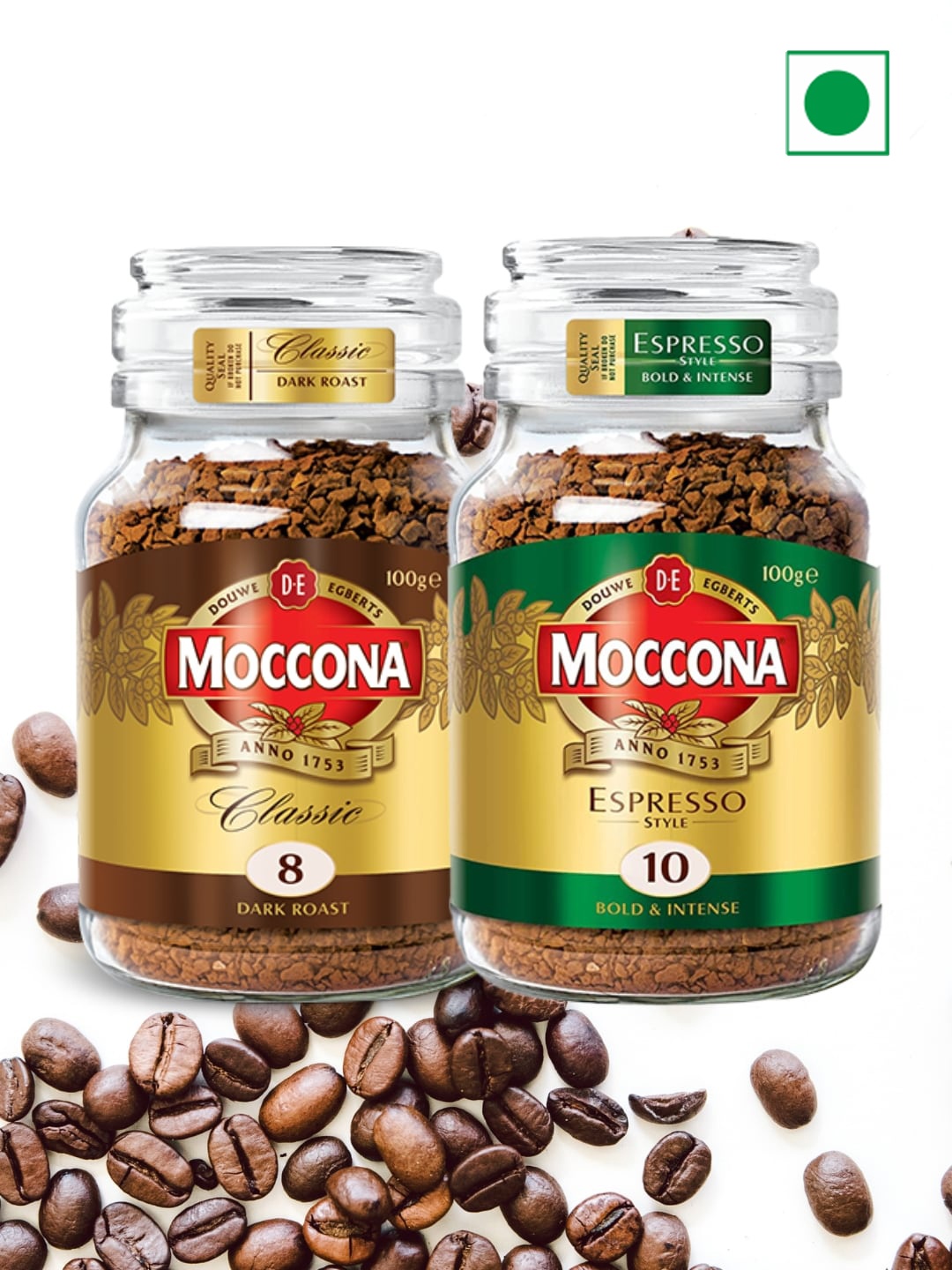 

Moccona Set Of 2 Classic Dark Roast Instant Coffee 200g, Khaki