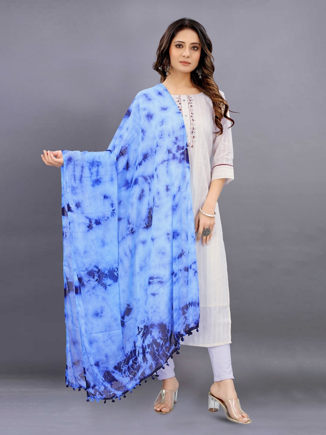 

BAESD Blue Printed Dupatta