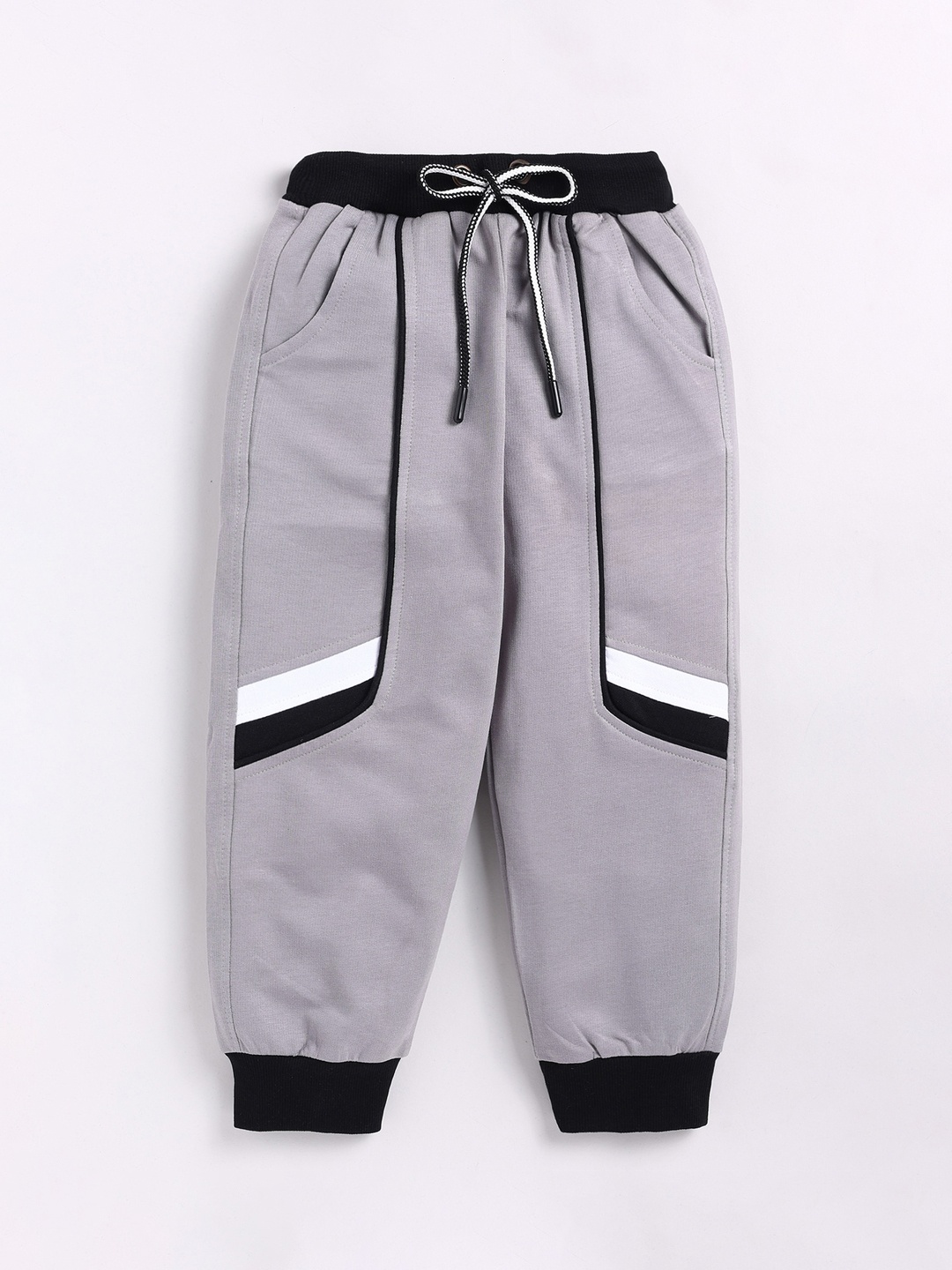 

BAESD Boys Regular Fit Mid-Rise Cotton Joggers, Grey
