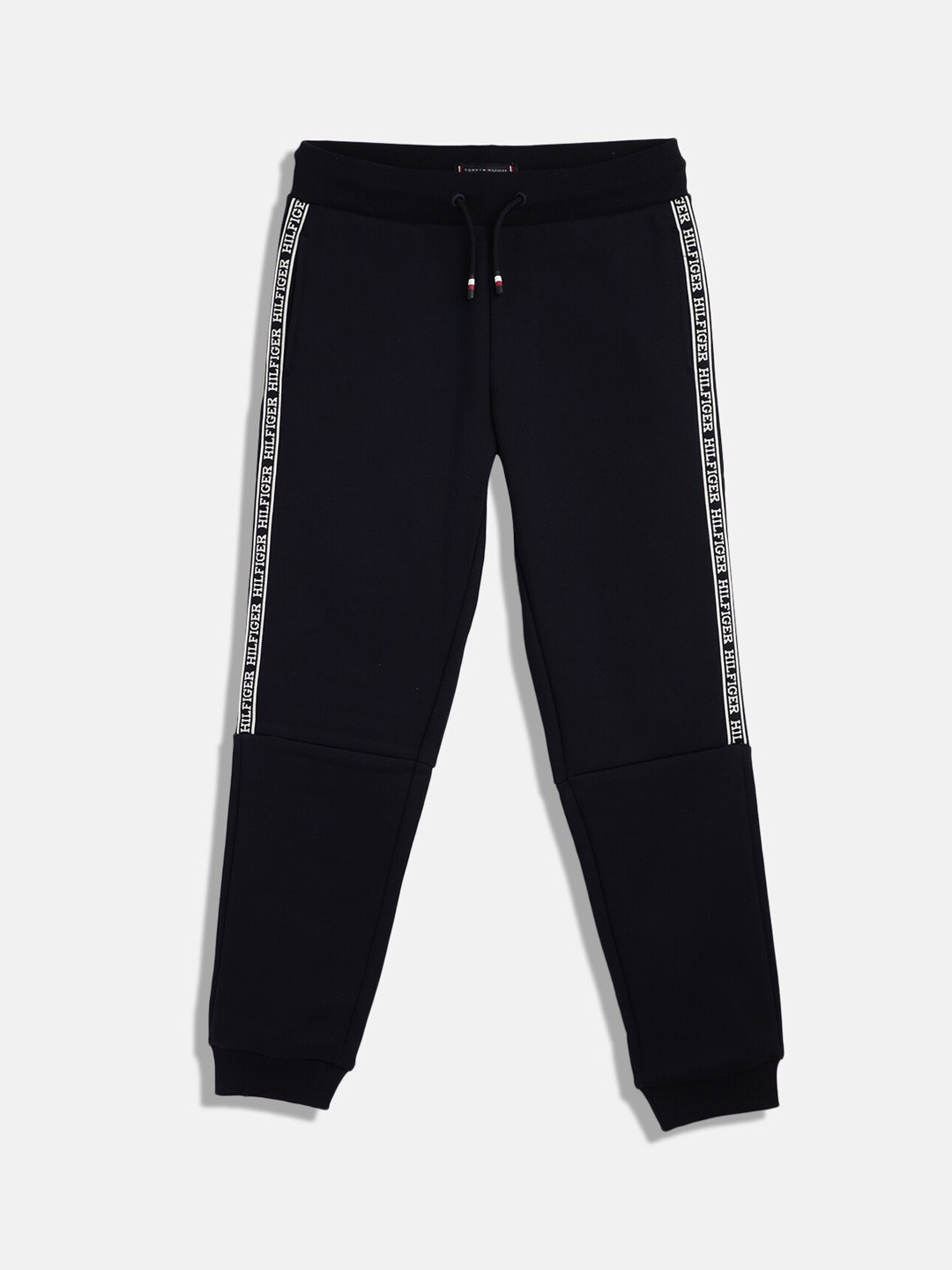 

Tommy Hilfiger Boys Mid Rise Pure Cotton Joggers, Navy blue
