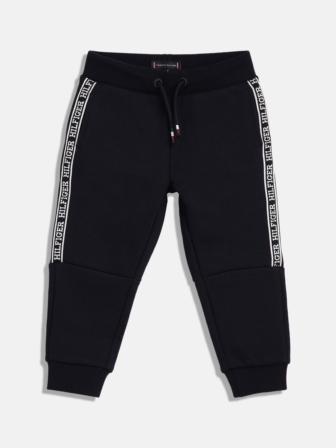 

Tommy Hilfiger Boys Mid Rise Cotton Joggers, Navy blue