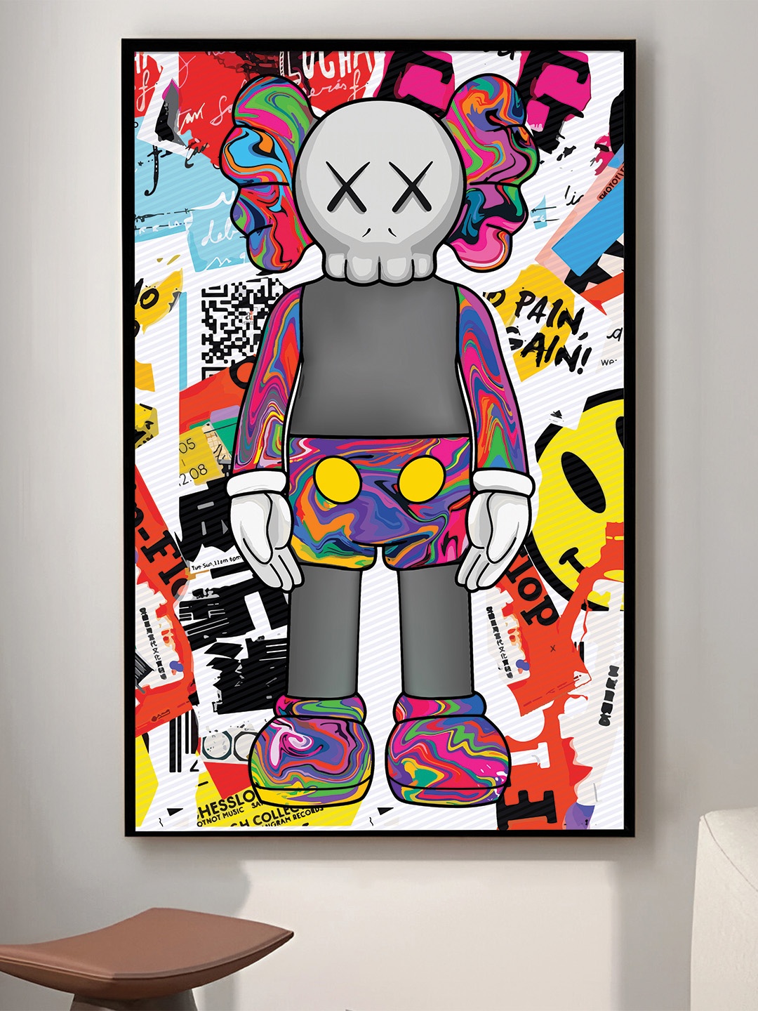 

Art Street Red & Grey Beast Street Doll Pop Graffiti Wall Art