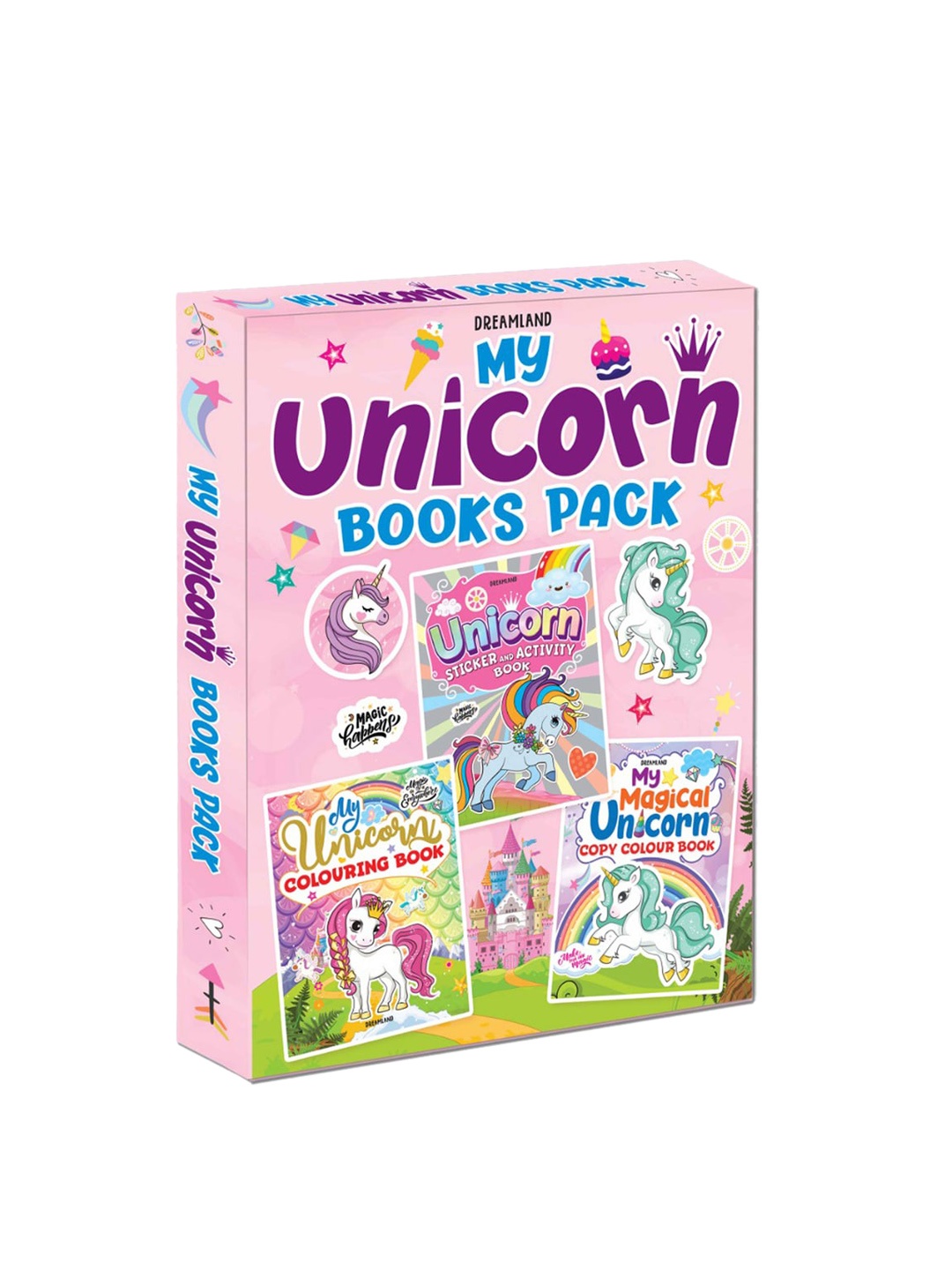 

Dreamland Set Of 3 Kids My Unicorn Activity Books, Pink