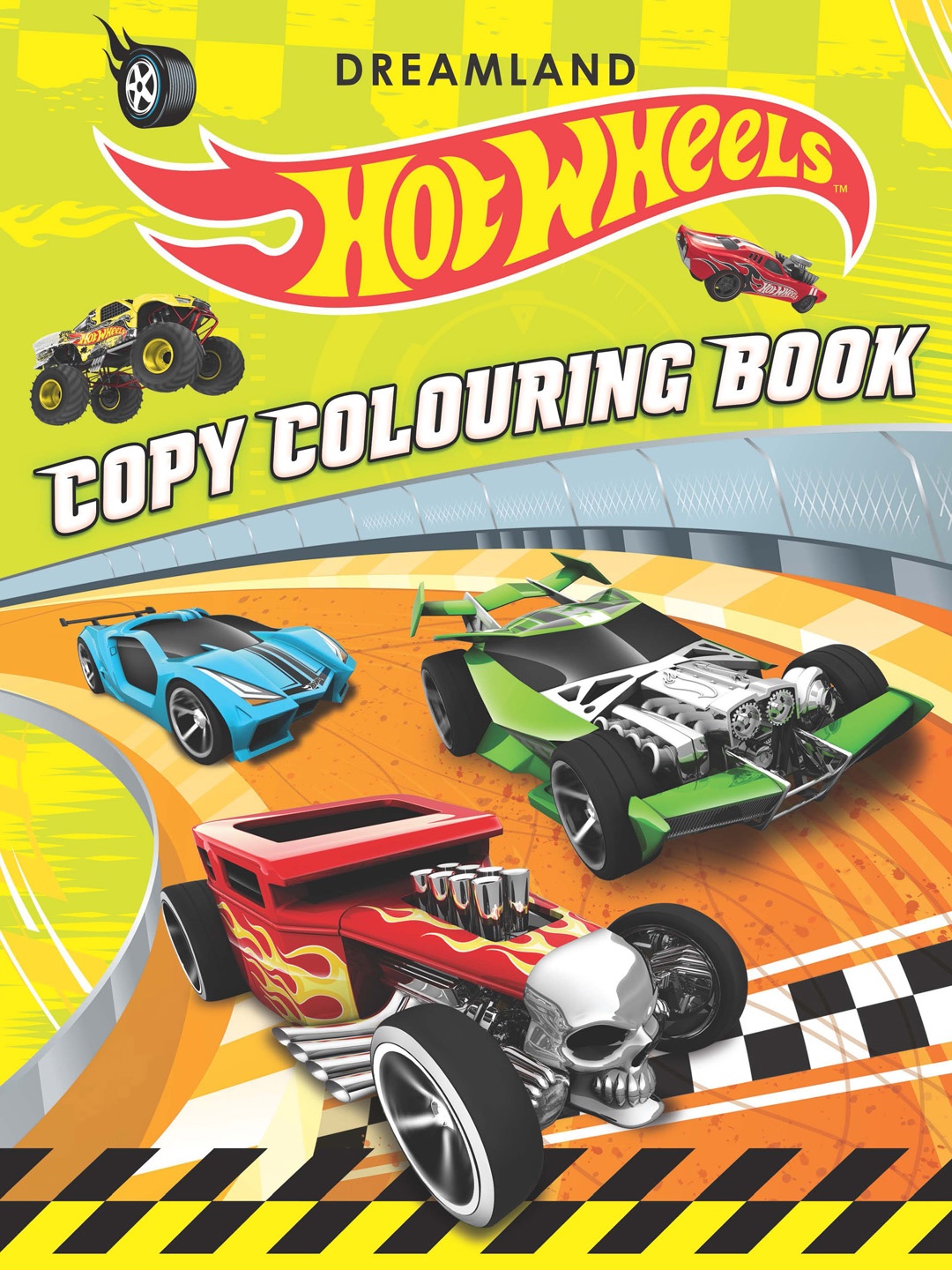 

Dreamland Hot Wheels Copy Colouring Book, Lime green