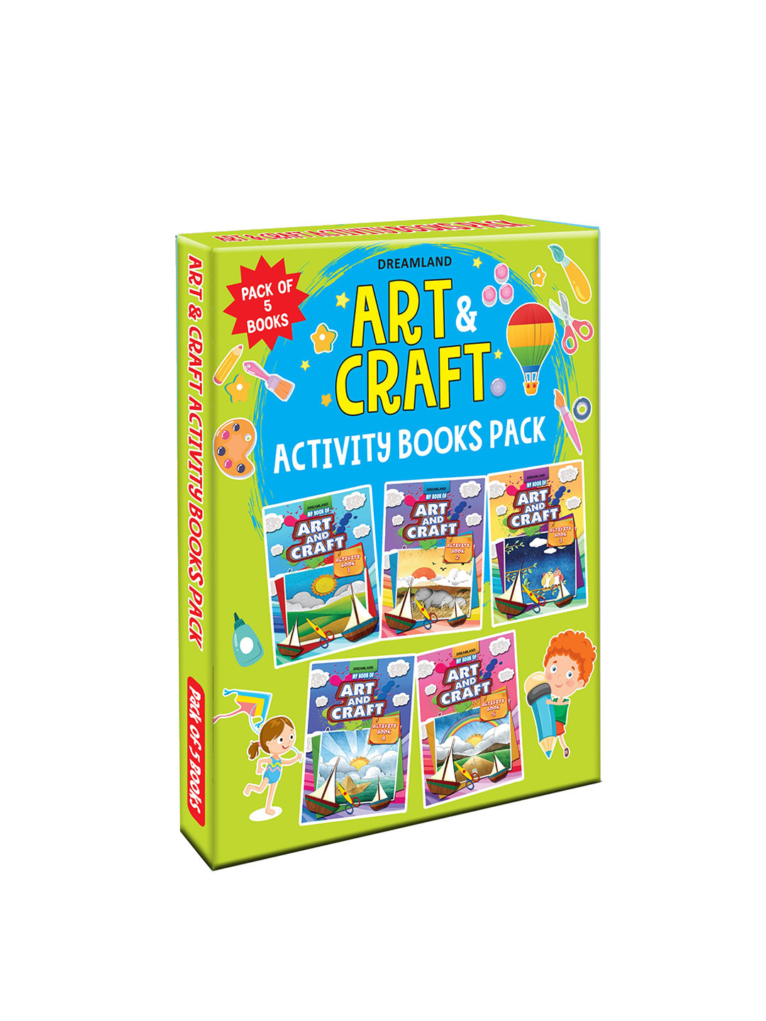 

Dreamland Kids My Book of Art & Craft - Pack (5 Titles) Activity Book, Yellow