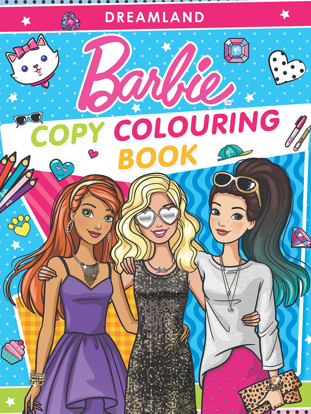 

Dreamland Kids Barbie Copy Colouring Book, Blue