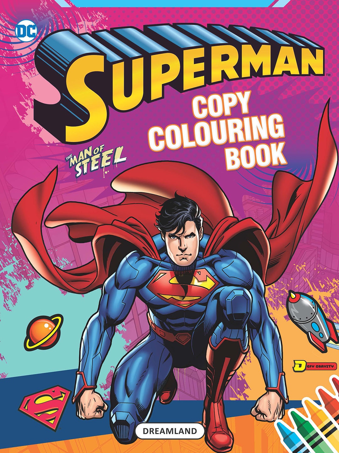 

Dreamland Kids Superman Copy Colouring Book, Purple