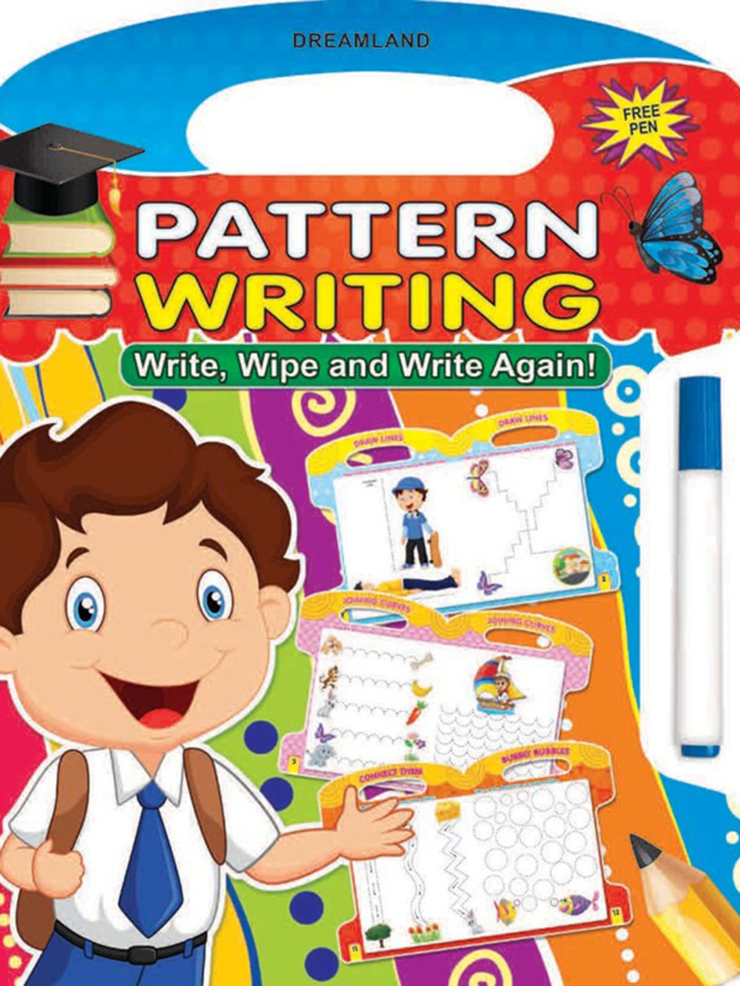 

Dreamland Kids Early Learning Write & Wipe Book, White