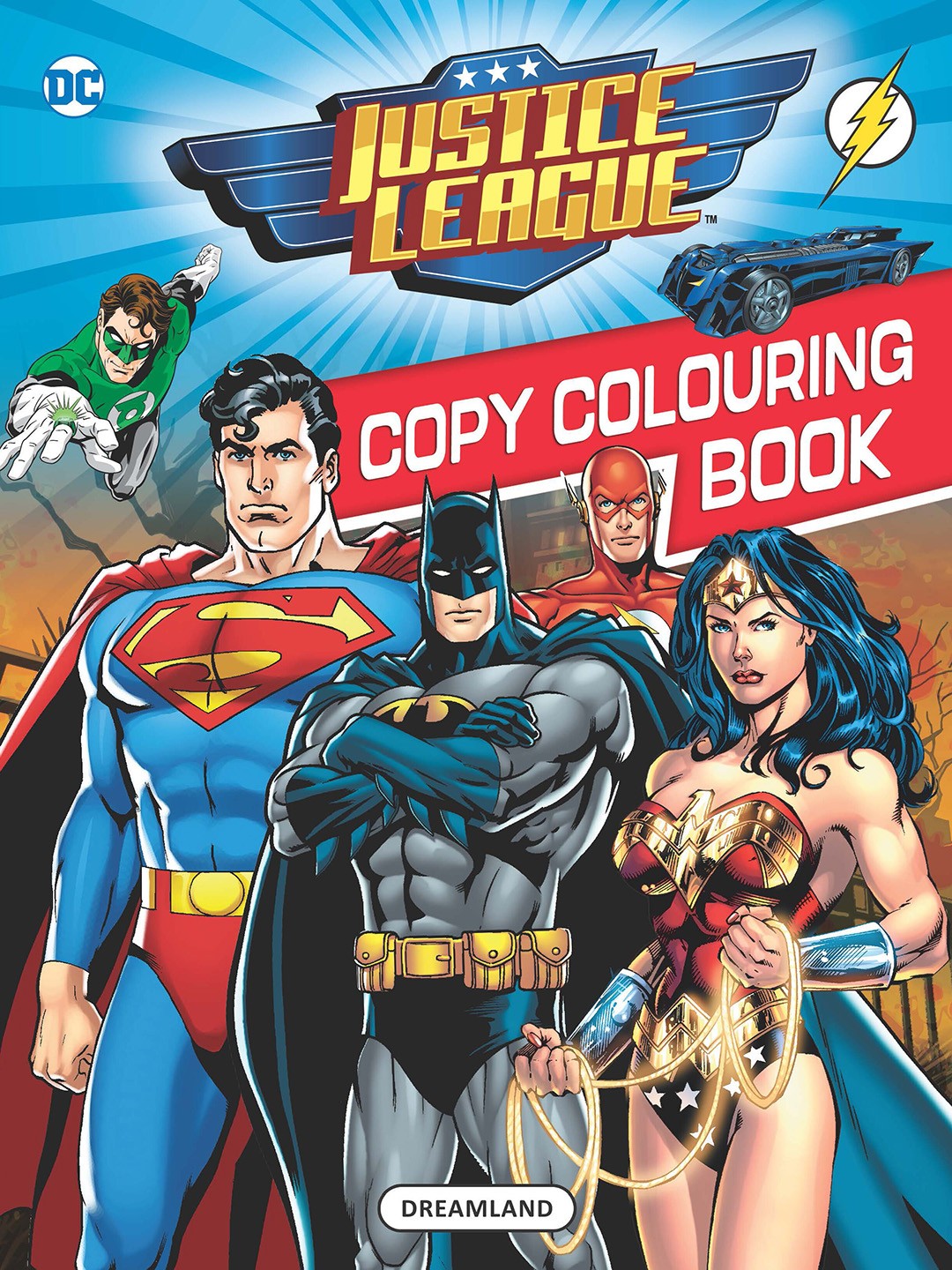 

Dreamland Kids Justice League Copy Colouring Book, Blue