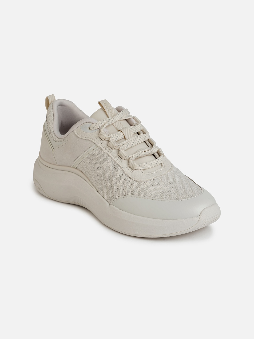 

ALDO Women PRADISH Textured Lace-Up Sneakers, Off white