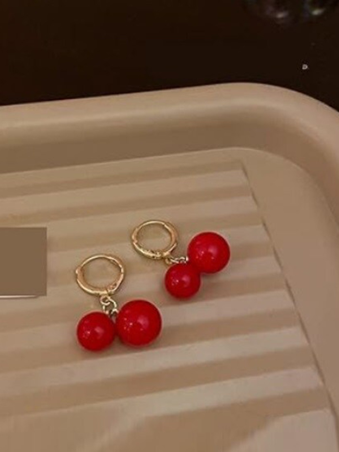 

VIEN Gold-Plated Circular Drop Earrings
