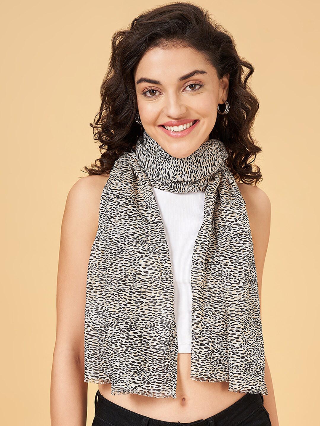 

Honey by Pantaloons Women Printed Scarf, Grey