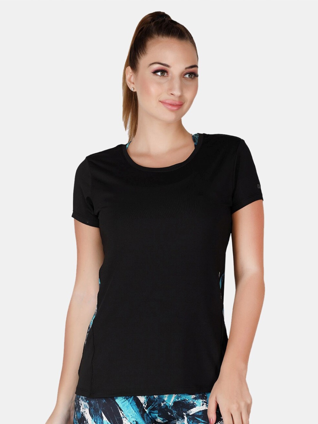 

Lovable Sport Round Neck Short Sleeves T-Shirt, Black