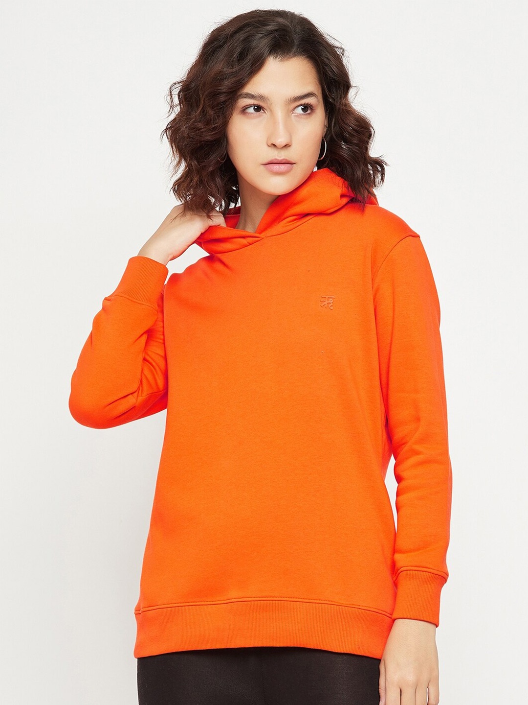 

EDRIO Hooded Fleece Pullover Sweatshirt, Orange