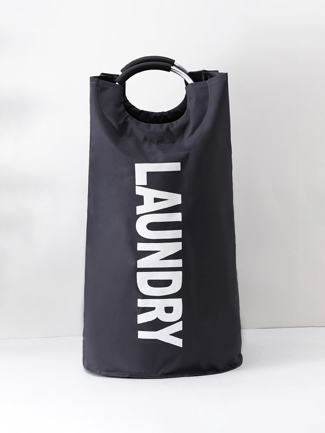 

Kuber Industries Grey Foldable Laundry Bag