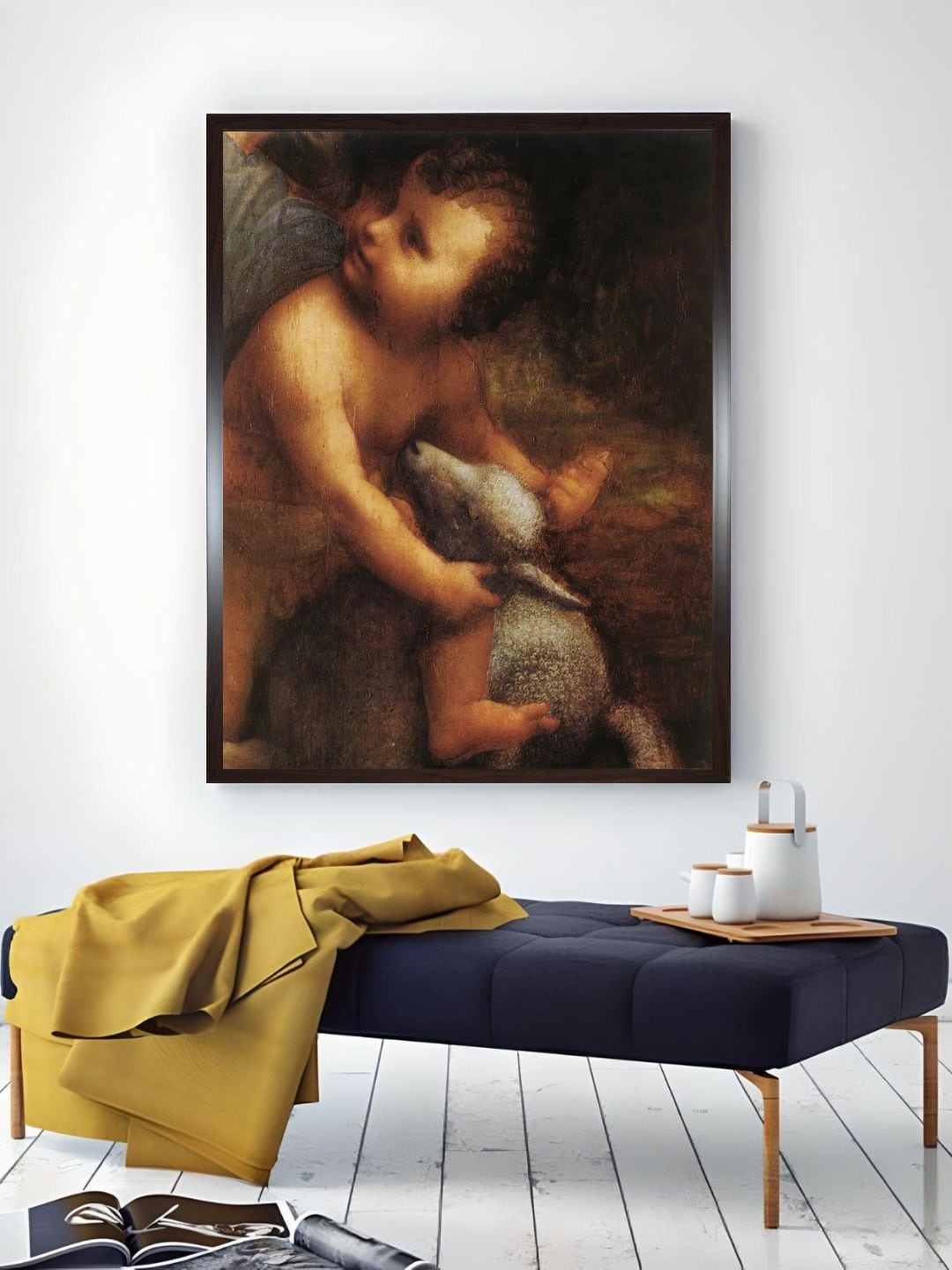 

The Art House Brown The Virgin Mary & Christ Child Painting Wall Art