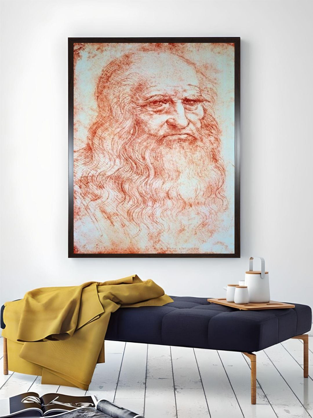 

The Art House Brown Leonard De Vinci Canvas Painting Wall Art