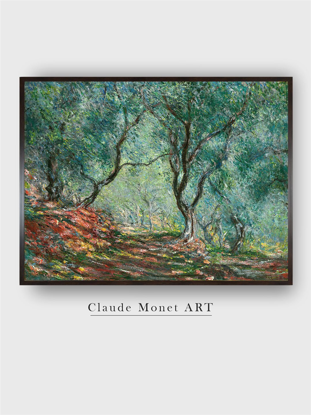 

The Art House Green Olive Grove in the Moreno Garden Wooded Framed Wall Art