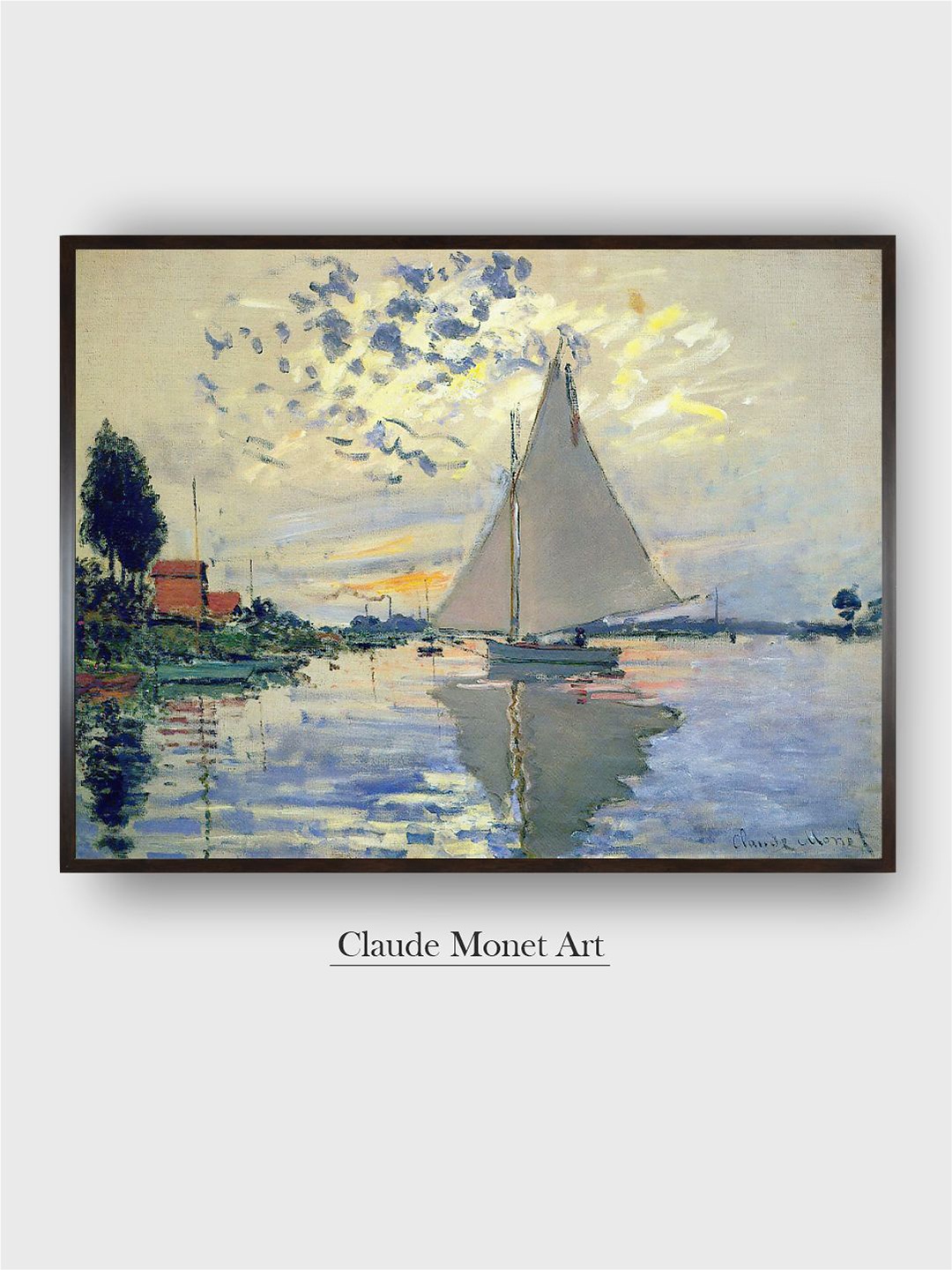 

The Art House Blue & White Abstract Canvas Painting Wall Art