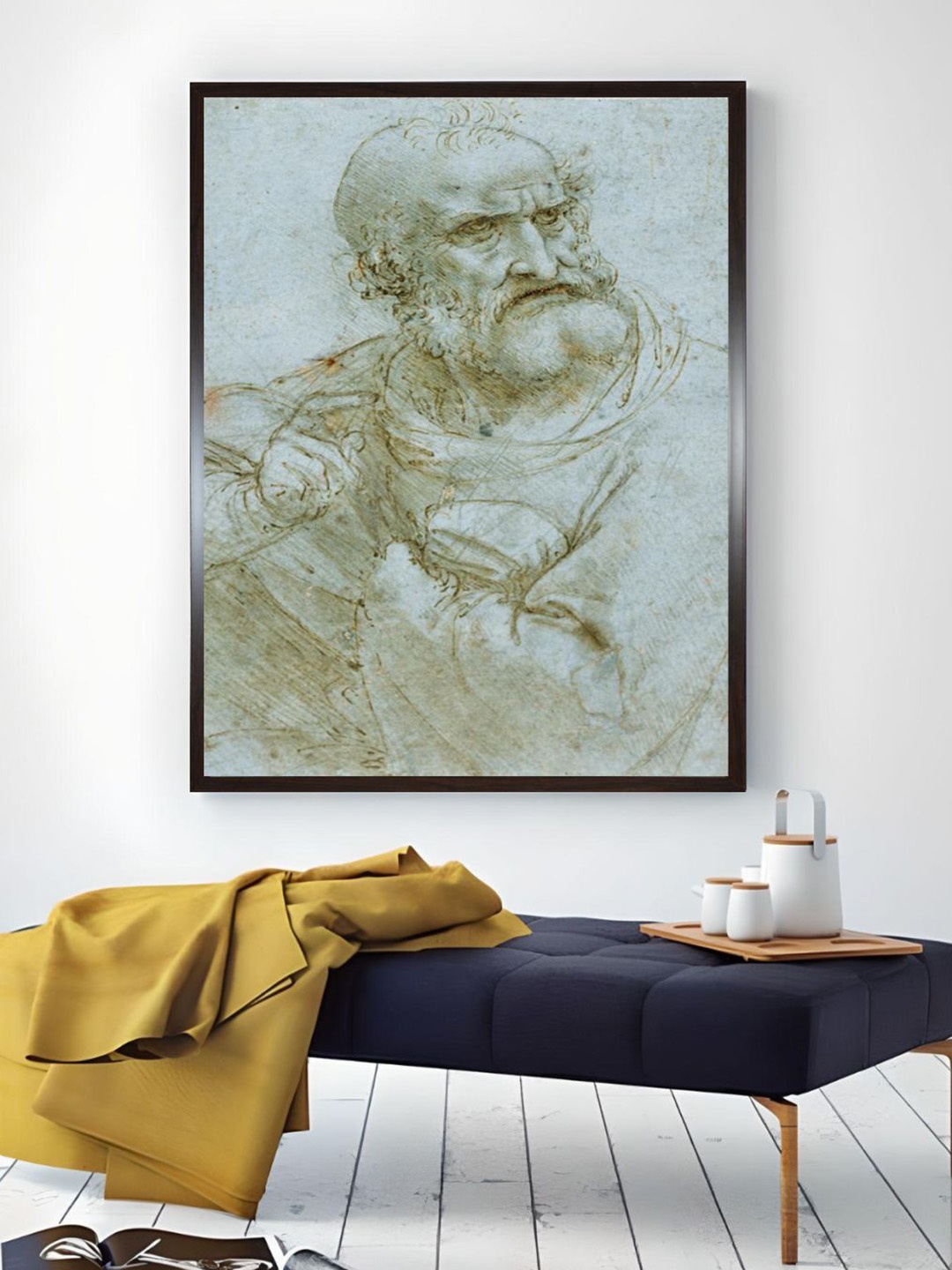 

The Art House Beige & Black Wooden Painting Wall Art