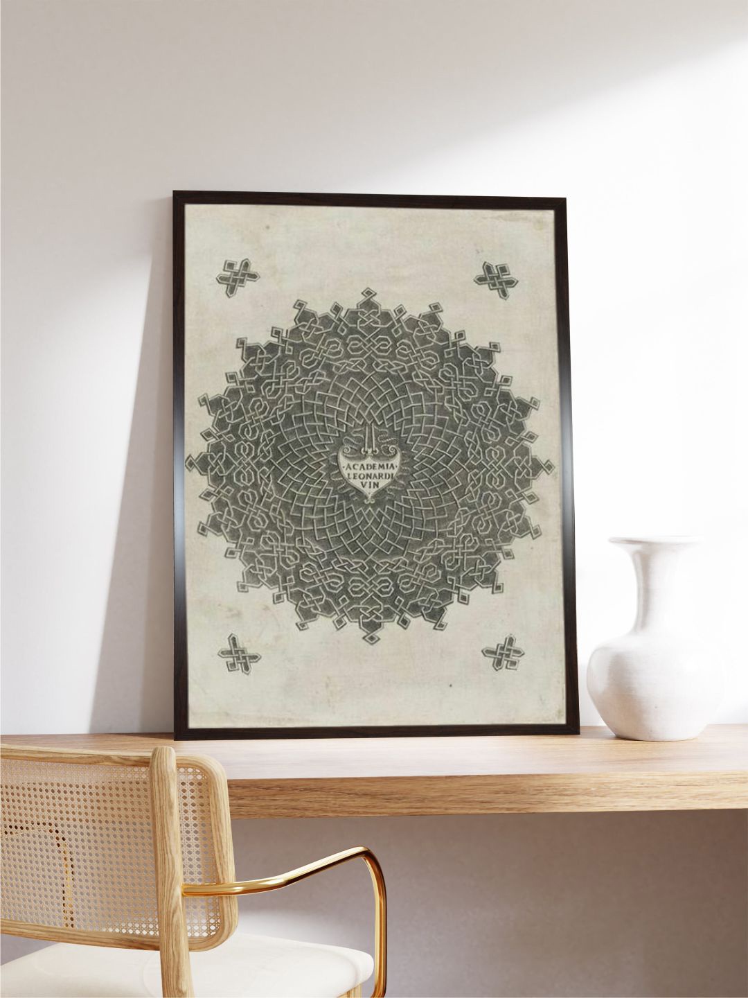 

The Art House Grey & Beige Ornaments Painting Wall Art
