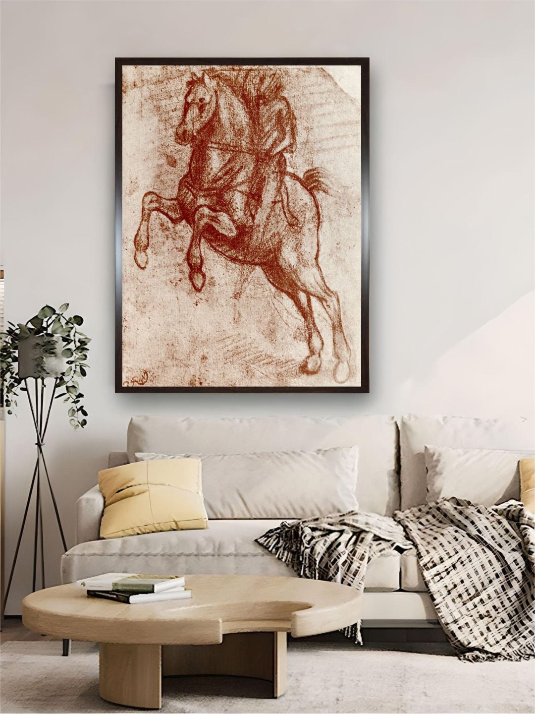 

The Art House Brown Knight Canvas Painting Wall Art