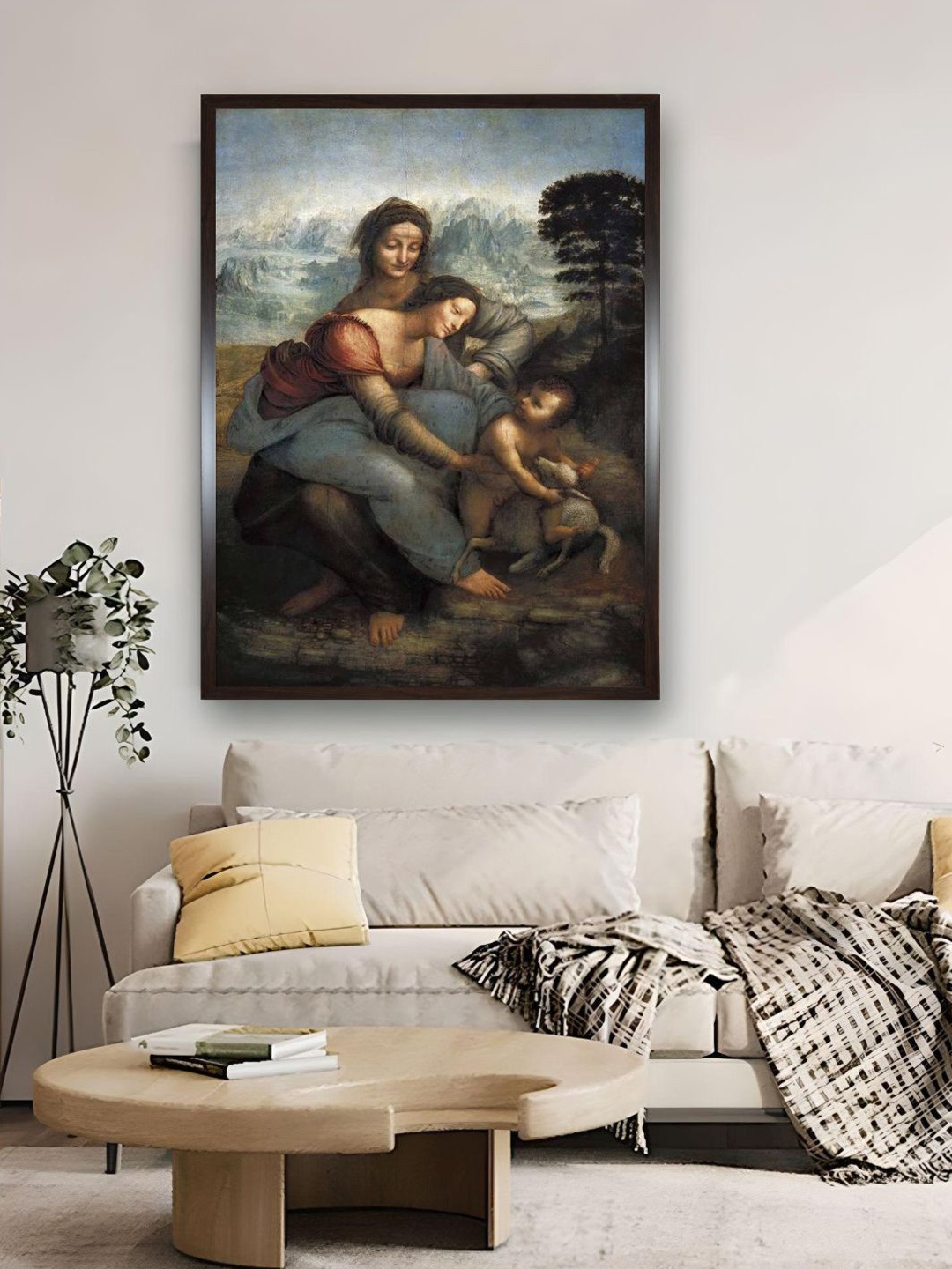 

The Art House Black Virgin and Child with St Painting Wall Art
