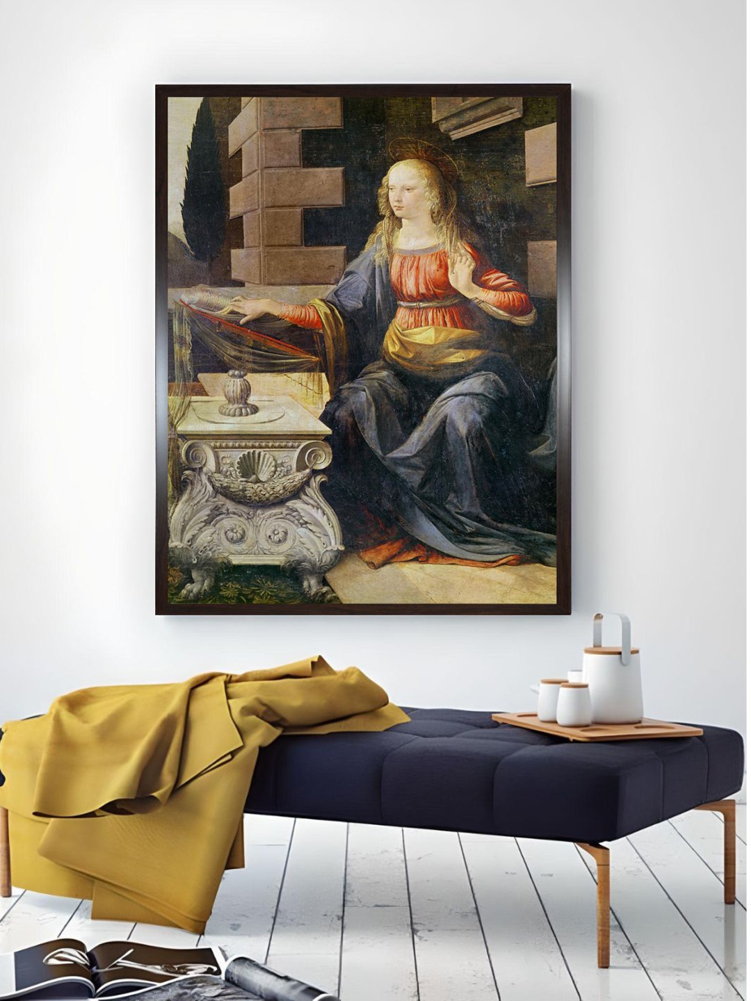 

The Art House Red & Blue The Annunciation Canvas Painting Wall Art