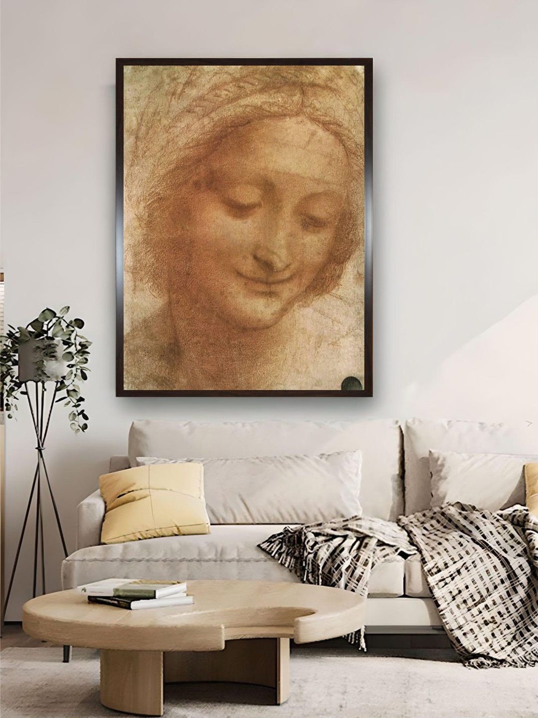 

The Art House Beige Sketch Of Saint Anne Painting Wall Art