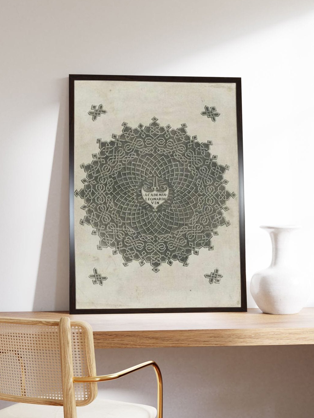 

The Art House Beige Abstract Wooden Painting Wall Art