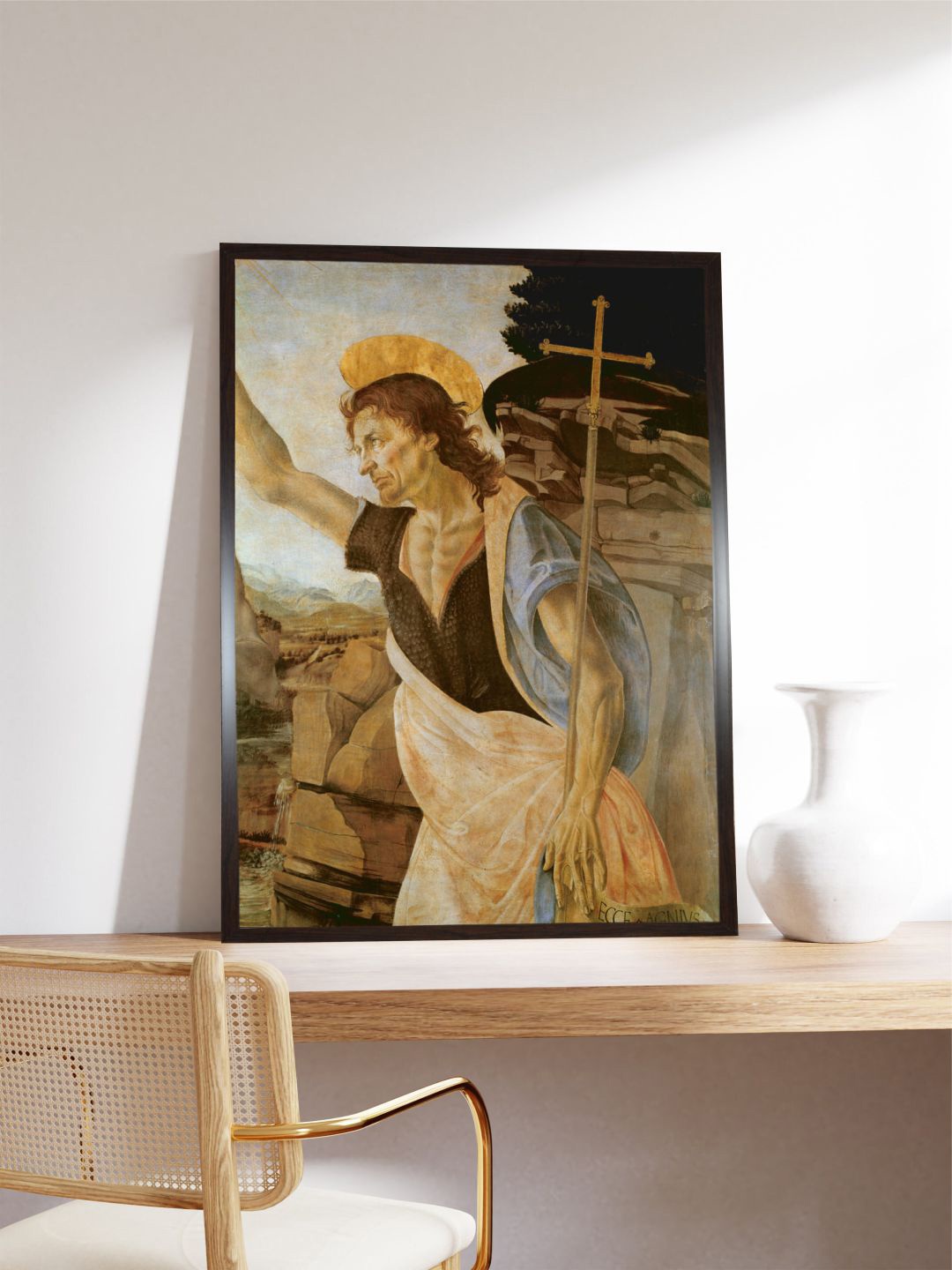 

The Art House Beige Wooden Painting Wall Art
