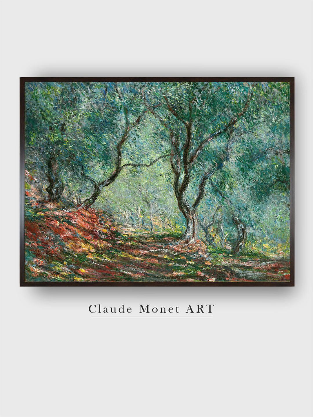

The Art House Green & Red Garden Painting Wall Art