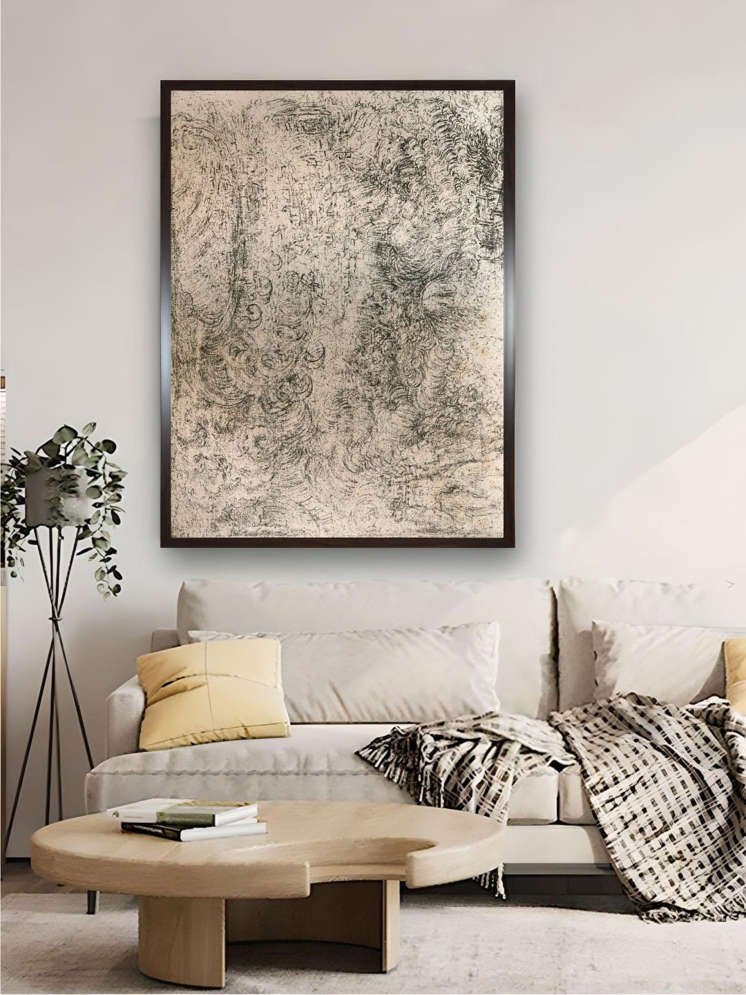 

The Art House Beige & Black Royal Library Painting Wall Art