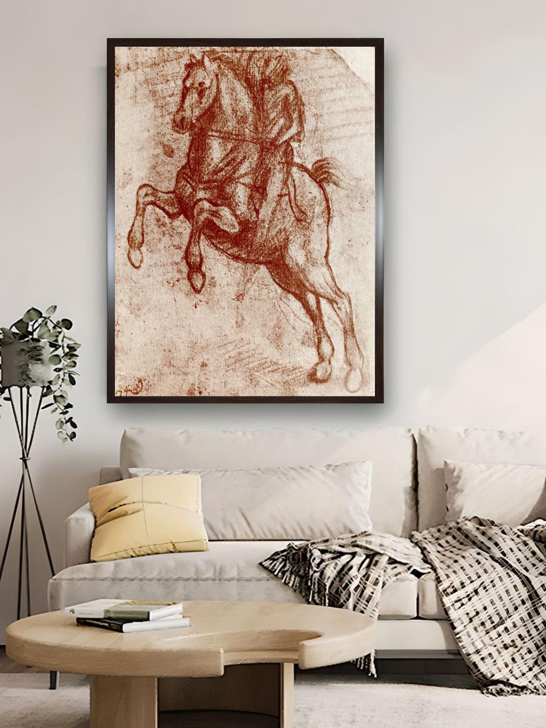

The Art House Brown Study Of Knight Canvas Wall Painting
