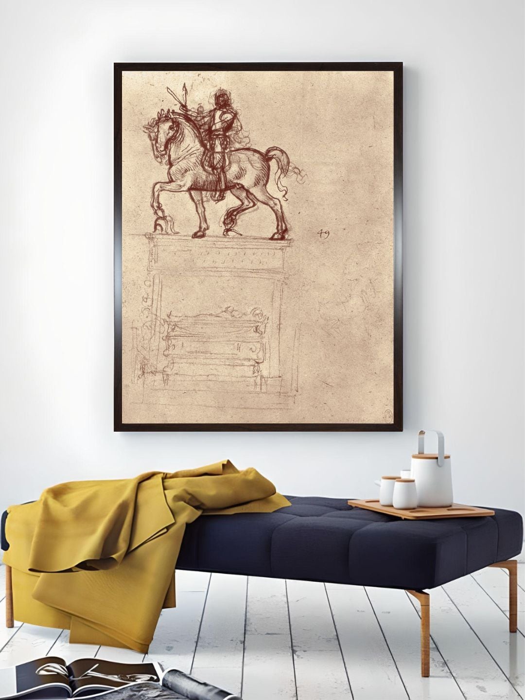 

The Art House Beige Wooden Trivulzio Monument Wall Art