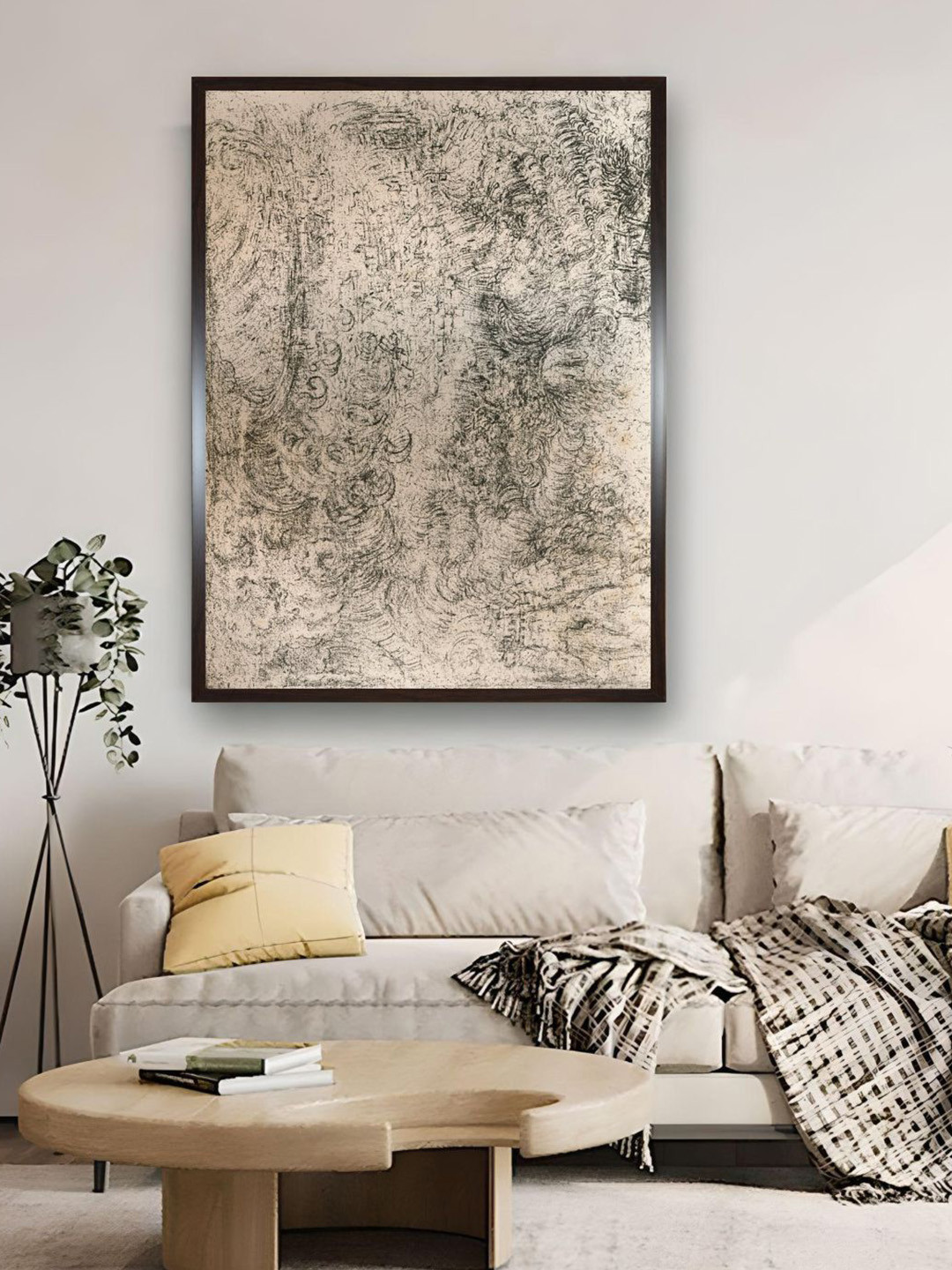 

The Art House Charcoal Drawing, Representing A Deluge, From The Royal Library Wall Art, Brown