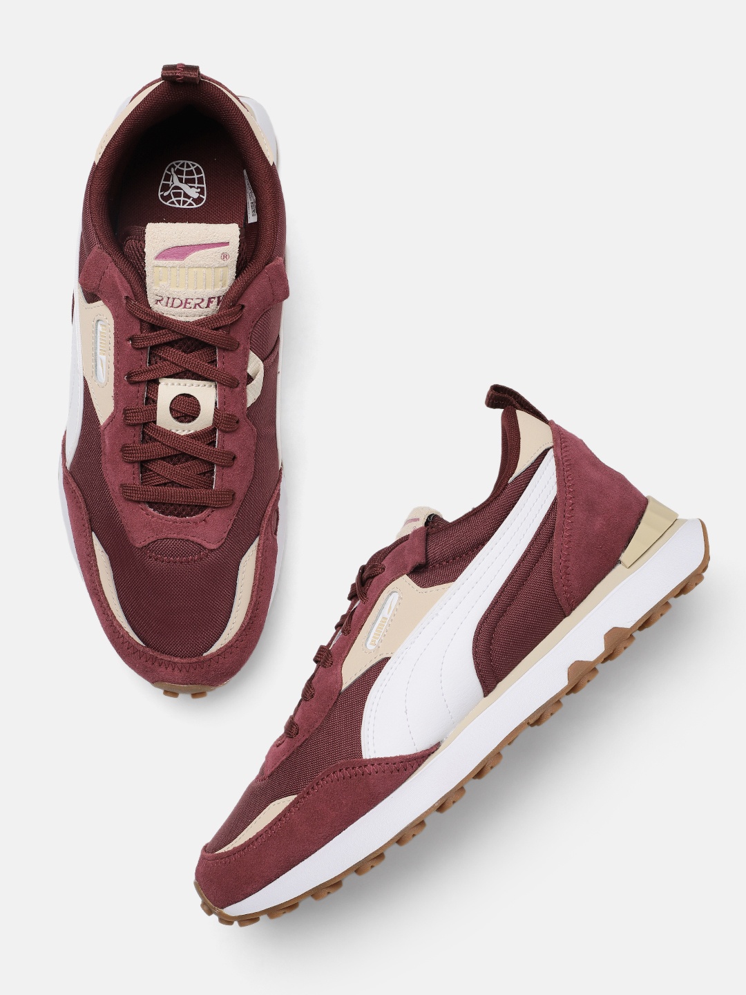 

Puma Unisex Rider FV Base Sneakers, Burgundy