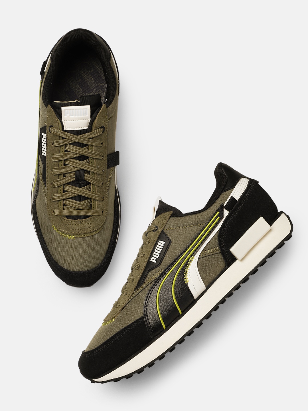 

Puma Unisex Future Rider Displaced Sneakers, Green